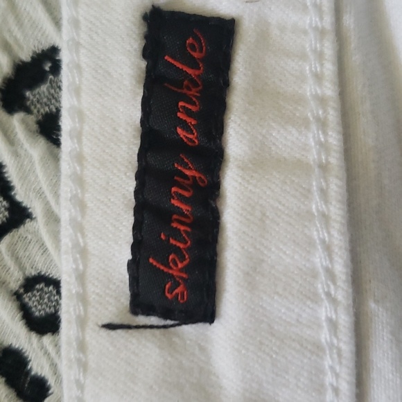 Earl jean white jeans  size 10 - Picture 4 of 7